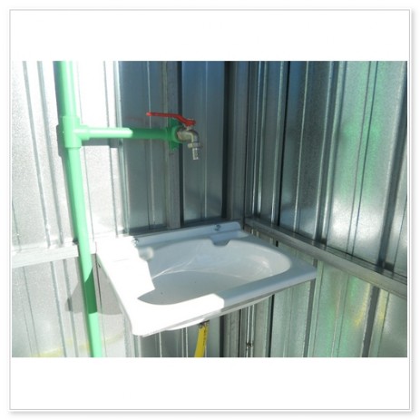bagno in lamiera