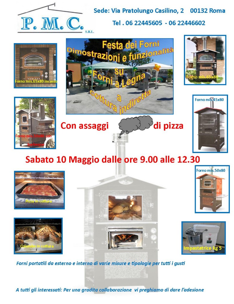 partecipa al nostro evento per l'accensione dei forni a legna da esterno