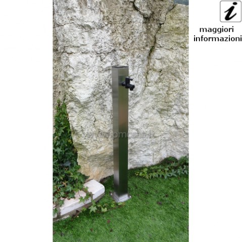 fontane da giardino acciaio quadrato cm601-inox