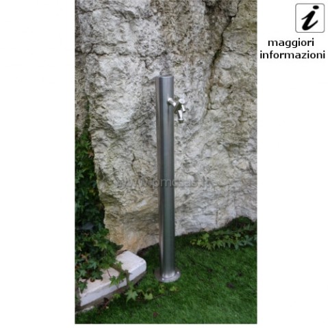 fontane da giardino acciaio rotondo cm501-inox