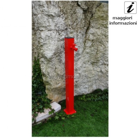 fontane in ferro da giardino quadrato cm601