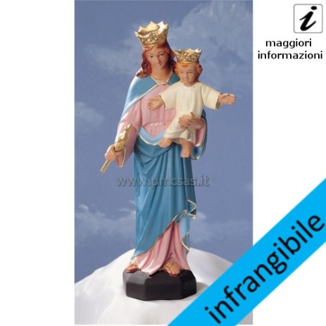 statua della madonna maria ausiliatrice f13 infrangibile