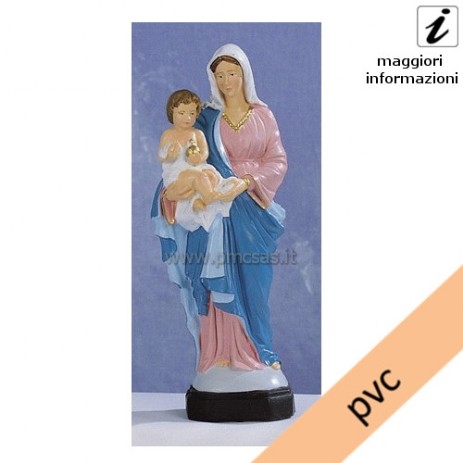 statua madonna con bambino pvc p14