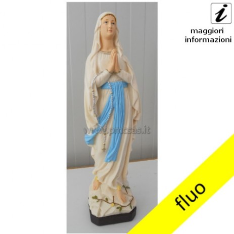 statua madonna di lourdes fluo