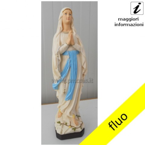 statua madonna di lourdes fluo
