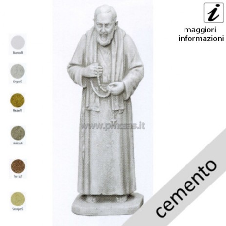 statua padre pio cemento