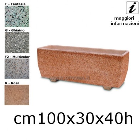 vasi in cemento 134 cm100x30x40h