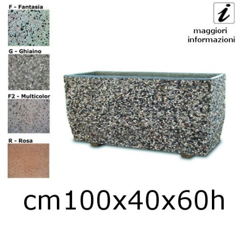 vasi in cemento 146 cm100x40x60h