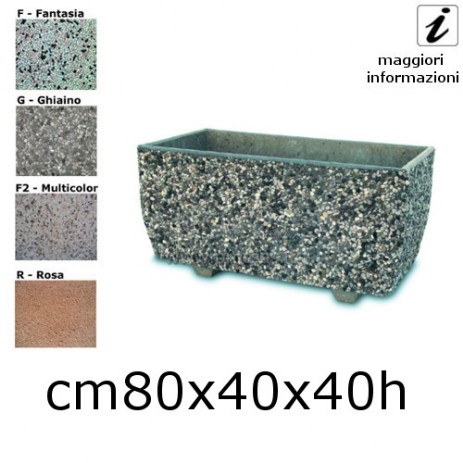 vasi in cemento 844 cm80x40x40h
