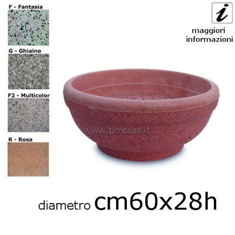 vasi in cemento tondi coccin60